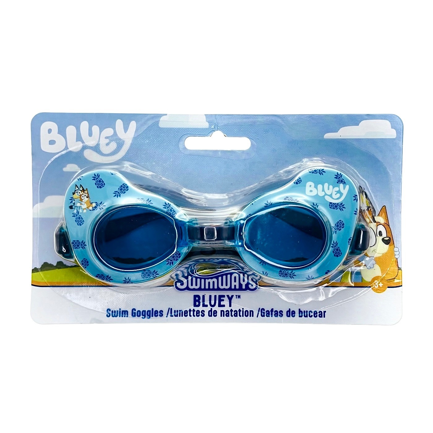 New Bluey Swimways Swim Goggles Kids Blue Swim Goggles Ages 3